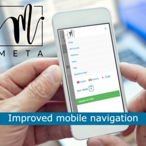 Modifiche alla navigazione del sito web online META, con particolare attenzione all'accessibilità mobile